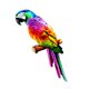 thumbnail image 4 of Escultura colgante de loros artificiales Colco Estatua de loro estilo A, 4 of 7
