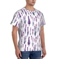 thumbnail image 5 of Rocae Lavender Flowers for Men's Moisture-Wicking Crew Tee - T-Shirt for Sports, Outdoor Activities, and Casual WearSmall, 5 of 9