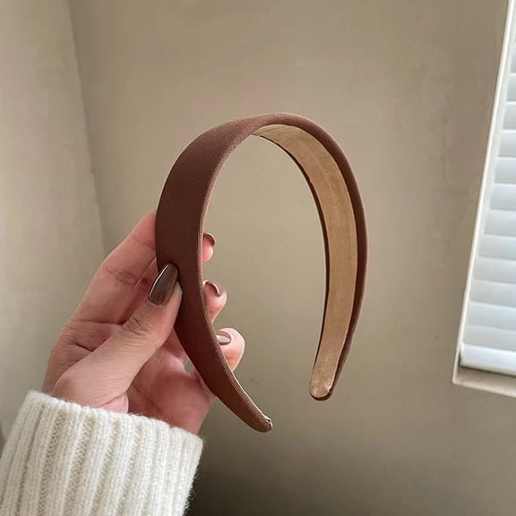 HuangHuanChen Skinny Headband for Women Effortless Beauty Plastic Headbands hair accessories for women Brown