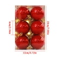 thumbnail image 3 of Chmadoxn Christmas Balls 12pcs Exquisite Shatterproof Christmas Ornaments Xmas Balls for Christmas Tree Home Party Holiday Decor 6CM, 3 of 3