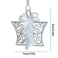 thumbnail image 3 of Xihbxyly Colgante de Árbol de Navidad, Decoración Transparente Brillante, Artesanía Exquisita, Adorno Colgante con Escena Navideña, Cálido Recuerdo de Fiesta, Mejora El Estado de Ánimo Festivo, 1 Pie, 3 of 7