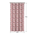 thumbnail image 5 of Pink Christmas Snowman Pattern Shower Curtain 36"x72" ,Bathroom Decorative Shower Curtains Set with 12 Hooks,Modern Waterproof Washable Shower Curtain, 5 of 6