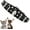 Black, variant on Green Pearl Collar for Dogs, Fancy Crystal Bling Pearl Dog Collar Rhinestone Luxury Beaded Puppy Necklace Diamond Girl Pet Jewelry for XXS XS Small Medium Female Dogs, M