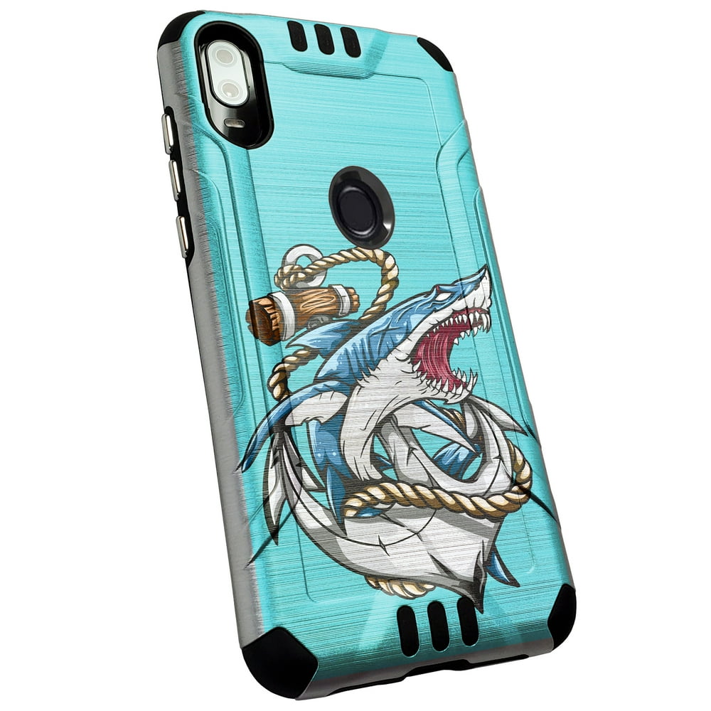 DALUX Silver Combat Phone Case Compatible with Alcatel Lumos (DALN5023