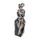 thumbnail image 4 of Escultura de familia de tres, pieza de arte rústica, adorno moderno, padres únicos y Astilla negra, 4 of 9