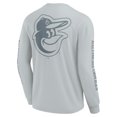 thumbnail image 3 of Men's Fanatics  Gray Baltimore Orioles Elements Strive Long Sleeve T-Shirt, 3 of 3