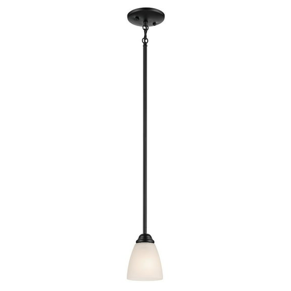 43640BK Kichler Lighting Jolie - 1 Light Mini Chandelier - with Transitional inspirations - 6.75 inches tall by 4.75 inches wide-Black
