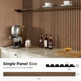 thumbnail image 2 of Plank & Hue 4Pcs 94.5"x12.6" Wood Soundproof Wall Panels Wood Slat Acoustic Panels, Classic Brown, 2 of 6