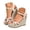 Beige, variant on Womens Espadrilles Wedge Sandals Summer Strappy High Wedges Heel Slide Shoes Arch Support Casual Outdoor Sandal Size 7 Black