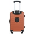thumbnail image 3 of Wrangler 20-Inch Expandable Rolling Carry-on with 3-In-1 Cup holder, USB Port and Phone Holder - Orange, 3 of 8