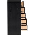 thumbnail image 4 of Meridian Furniture Siena Black Ash Wood and Natural Cane Chest, 4 of 10