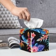 thumbnail image 6 of Tissue Tropical Palm Leaves Box Cover Holder, Square by Xecao - Leather Decorative Organizer for Tabletop, Bathroom, Car, Office, 6 of 8