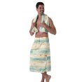 thumbnail image 2 of Colevkie Men's Wearable Bath Skirt & Towel 2 Pieces Bath Wrap Set Soft Absorbent Beach Towel Bath Towel Polyester with Pocket Portable Home Sauna Hotel Printed Beach Pattern, 2 of 7
