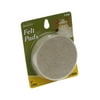 3" Round Felt Pads, 4 Pieces, Oatmeal