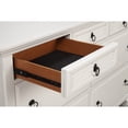 thumbnail image 3 of Alpine Furniture Winchester 7 Drawer Wood Dresser in White, 3 of 5