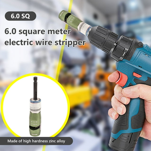 EGNMCR Wire Stripper Aluminum Alloy Cable Stripping Tool With Post Electric Wire Peeling Stripper Cable Stripping Machine Cable Stripper Plier For Hand Drill Wire strippers