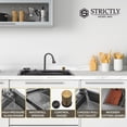 thumbnail image 3 of Strictly Sinks 33 Inch Waterfall Kitchen Sink with Glass Rinser–16 Gauge Drop In Kitchen Sink with 360° Pull-Out Faucet,Waterfall Sprayer,Wood Cutting Board,Colander,Drain & Kitchen Sink Accessories, 3 of 7