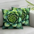 thumbnail image 3 of Throw Pillow Cases Succulent Plants Green Cactus Flower Decorative Home Chair Super Soft Cushion Cover Standard, 3 of 7