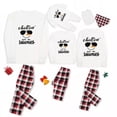 thumbnail image 4 of Conjuntos de pijamas navideños a juego para niños, gafas de sol geniales, muñeco de nieve, a cuadros, de talla grande, 4 of 4