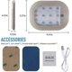 thumbnail image 2 of Car Interior LED Ceiling Light,8 Colors Rechargeable Wireless Car Ceiling Light,With Voice Control Function for Car, Truck, Closet, Cabinet, Camping, 2 of 5