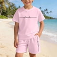 thumbnail image 5 of Kcolen Boys Spring Outfits 3T,Girls 2 Piece Set, Print Short Sleeve T-Shirt & Shorts, Casual Summer Outfits for Kids, 5 of 8