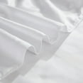 thumbnail image 3 of Hiroekza Premium Fulle Size Satin Strip Flat Sheet, Cooling Bed Sheets for Hot Sleepers – Soft, Breathable & Easy to Clean – Multiple Sizes Available White, 3 of 6