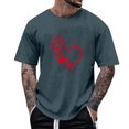 thumbnail image 1 of Tops para hombre, blusas y camisas de manga corta con cuello redondo para hombre, camisetas casuales con estampado de moda para hombre, blusa de manga corta, blusa de poliéster para hombre., 1 of 4
