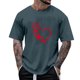 thumbnail image 1 of Tops para hombre, blusas y camisas de manga corta con cuello redondo para hombre, camisetas casuales con estampado de moda para hombre, blusa de manga corta, blusa de poliéster para hombre., 1 of 4