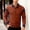 Brun, variante sur Polo pour Homme Adulte à Manches Longues, T-Shirt Polo à Boutons, Basique, Vêtements Noirs pour Hommes