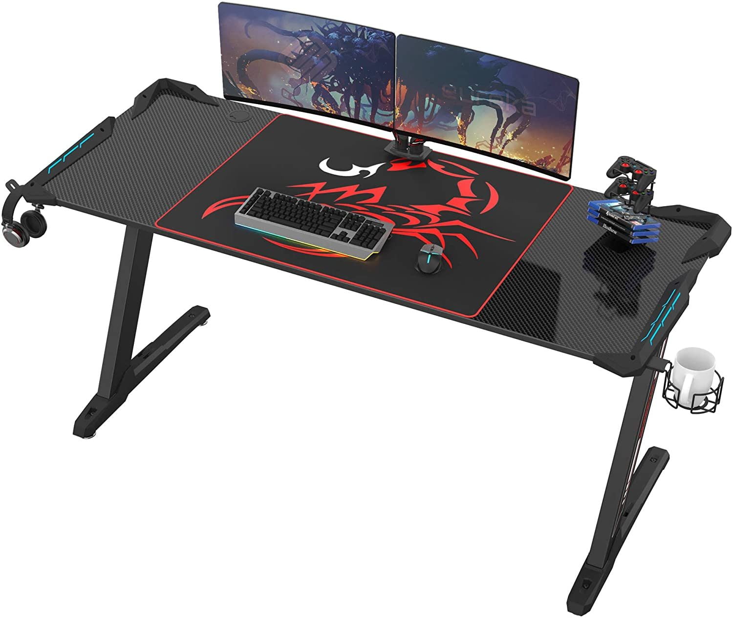 EUREKA ERGONOMIC Z60 Gaming Desk 60 inch Computer Palestine Ubuy