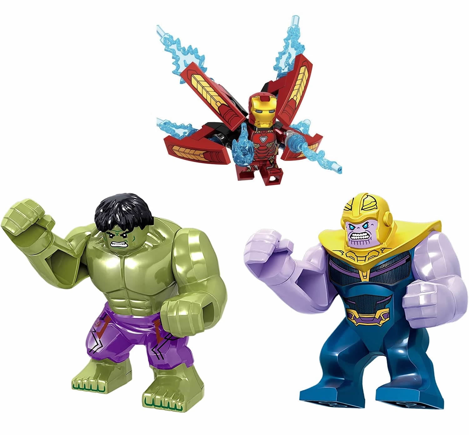 16Pcs Building Blocks Action Figures with Weapons Set,Battle Soldiers