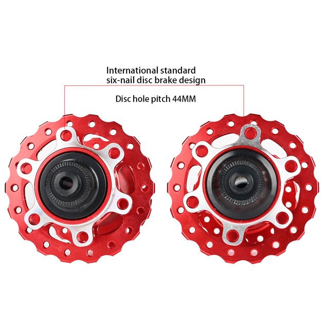 Moyeu de Roulement Taille Compacte Sans Bavure Réduit la Friction Fournitures de Cyclisme Installation Pratique Moyeux Métalliques Alliage d'Aluminium Arbre de Roue 32 Trous/déblocage Rapide