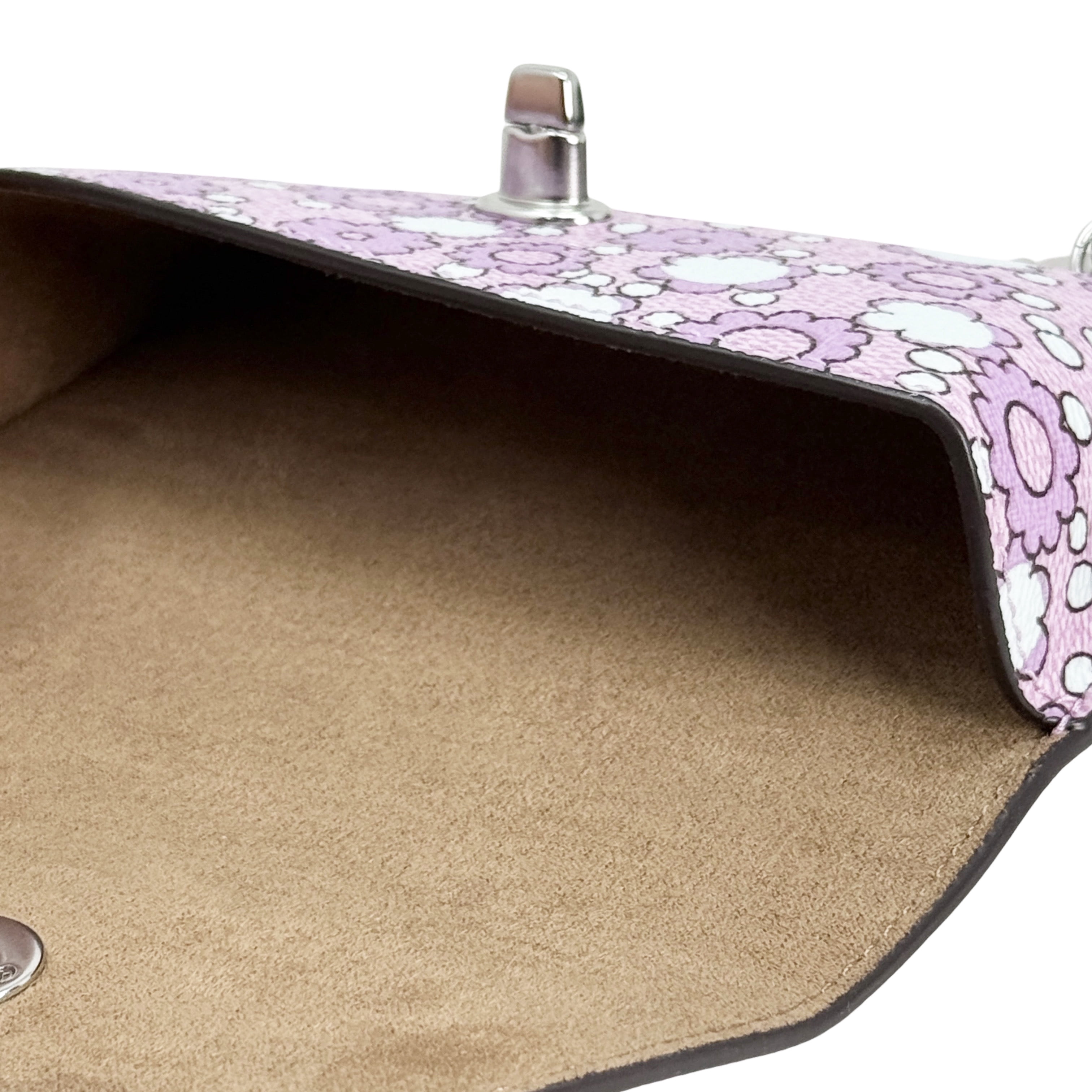 Coach Sunglass Case In Signature Canvas With Floral Print 