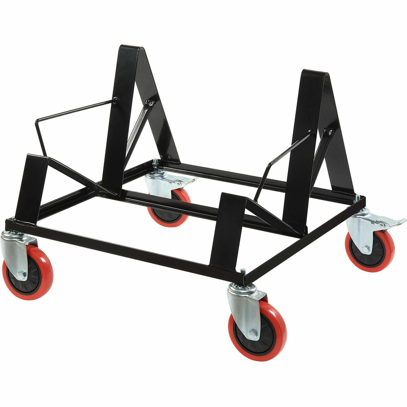Lorell LLR62538 Lorell Stack Chair Steel Dolly, Black