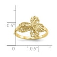 thumbnail image 3 of Primal Gold 10 Karat Yellow Gold Diamond Cut and Polished Crucifix Ring, 3 of 6