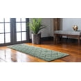 thumbnail image 3 of Rugs.com Lattice Shag Collection Rug – 6 Ft Runner Green Shag Rug Perfect For Hallways, Entryways, 3 of 4