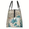 thumbnail image 4 of Sea Turtle Lunch Bag Compact Handheld Bag - Marine Life Scenery Reusable Lunch Box Container, Suitable for Women and Men Office Work, 4 of 7