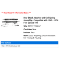thumbnail image 2 of Rear Shock Absorber and Coil Spring Assembly - Compatible with 1965 - 1974 Ford Galaxie 500 1966 1967 1968 1969 1970 1971 1972 1973, 2 of 2