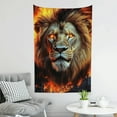 thumbnail image 6 of ZFLMY Lion Fire Buildings Tapestry Wall Hanging for Home Decoration 40*60in, 6 of 6