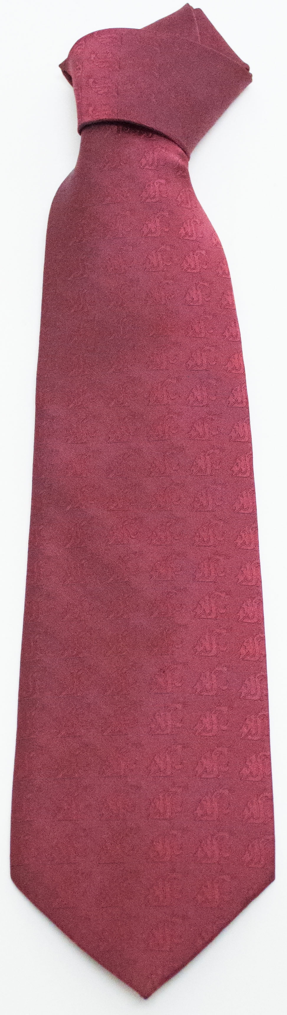 Washington State Cougars Tone on Tone Necktie - Donegal Bay - Unisex - One Size
