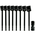 thumbnail image 1 of 150mm Extended Universal Socket Set for Solar Panel Installation - 8-Piece Chrome-Vanadium Alloy Tool Kit Compatible with Electric Drills and Wrenches, Includes Telescopic Adapter, 1 of 6