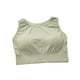 thumbnail image 1 of Sonducket Camiseta sin mangas elástica transpirable para el pecho, carpeta de cuello redondo, carpetas de pecho seco para mujer, para correr, Prendas para la parte del cuerpo Verde, 1 of 6