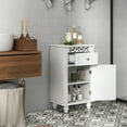 thumbnail image 2 of Costway Armoire de Salle de Bain avec Rangement Latéral, 1 Tiroir et Étagère Réglable, 2 of 10