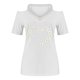 thumbnail image 5 of Camisetas Casuales para Mujeres Correa de Hombro de Verano Camiseta con Cuello en V, Manga Corta Top Ligero para el Hogar Y la Fiesta, 5 of 8