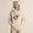 #215-Khaki, variant on Craaazy Cute Cat Ears Hooded Pullover For Womens Casual Print Long Sleeve Hooded Drawstring Gifts Loose Sweater With Pocket