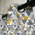 thumbnail image 2 of Ambesonne Yellow Grey Grommet Curtain Single Panel, Zig Zag Triangles, 50"x60", Charcoal Grey Marigold, 2 of 5