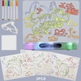 thumbnail image 2 of CHOK 3D Magic Drawing Pad 3D Light Board Tracing and Drawing Pad Painting Kit with LED Lamp Holder Reusable 3D Magic Painting Board for 4 5 6 7 8 Years Old Kids, 2 of 5