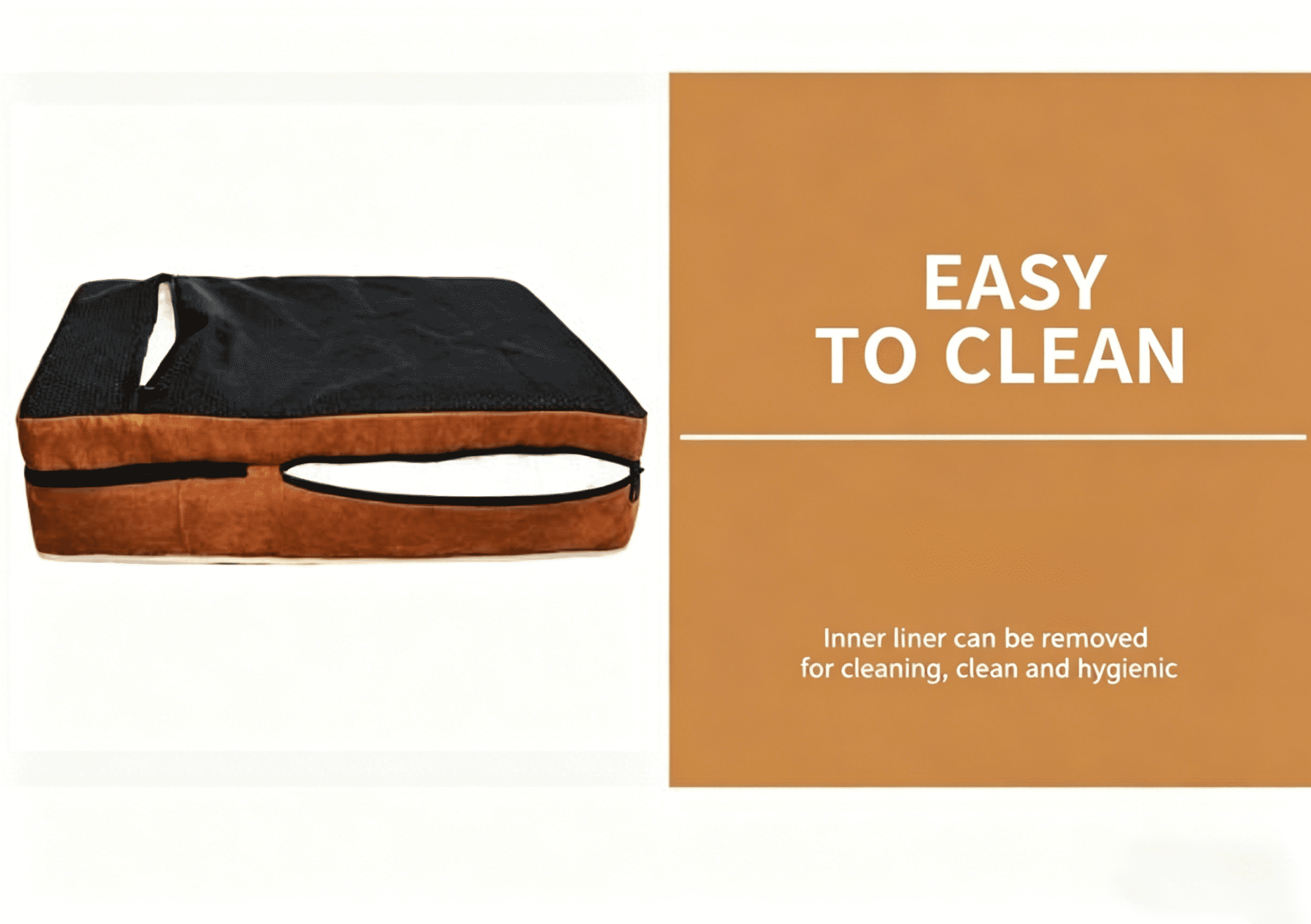 Small Medium Large Orthopedic Sofa Dog Bed with Removable Washable Cover & Non-Slip Bottom, Dark Gray