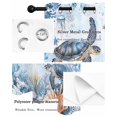 thumbnail image 5 of Retro Sea Turtles Thermal Insulated Blackout Curtains for Bedroom 84 Length Sea Stars Corals Ocean Animals Room Darkening Curtain 1 Panel Grommet Window Curtain Drape for Living Room Nursery Room, 5 of 7