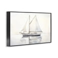 thumbnail image 2 of Stupell Industries Tropical Neutral Sailboat Reflection Black Framed Giclee Art, 18 x 12, by Petals Prints Design, 2 of 8